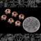 Antiqued Copper Plated Brass 8mm Floral Five Leaf Leafy Brass Bead Caps - Set of 12 - C-BC10